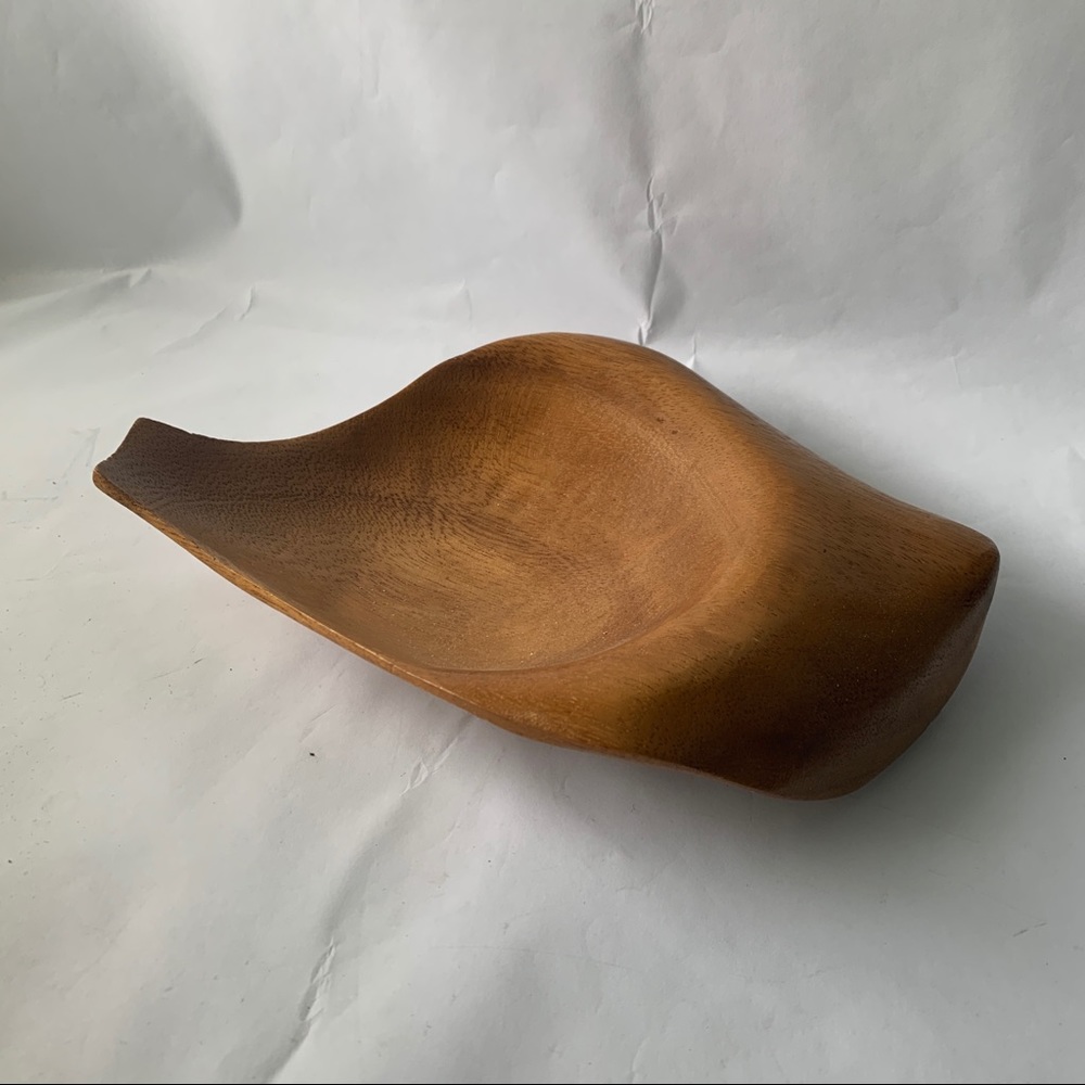 Vintage // 1970s Bentwood Petal Bowl Catchall - Picture 1 of 9